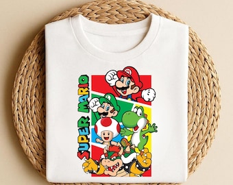 Super Mario Shirt, Super Mario Matching Shirt, Mario and Friends Shirts, Super Mario Fan Shirt, Family Vacation Shirt