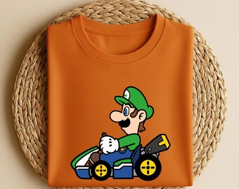 Mario Kart Luigi T-Shirt: Gaming Character Tee