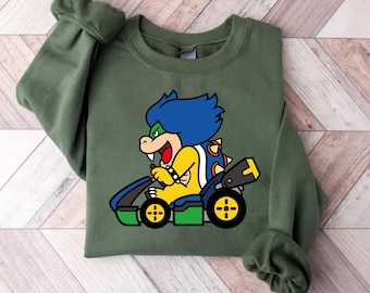 Ludwing Sweatshirt, Super Mario Sweatshirt, Nintendo Mario Bros Holiday Gift, Mario Christmas Hoodie, Gamer Gift