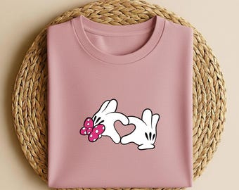 Minnie Mouse Heart Shirt, Minnie Shirt, Disney Vacation Shirt, Disneyland Minnie Shirt, Magic Kingdom Shirt Classic Minnie Tee mouse