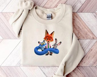 Disney Zootopia 2 Sweatshirt, Zootopia Characters Youth Sweatshirt, Zootopia Sweatshirt, Zootopia Kids Shirt, Zootropolis 2 Sweatshirt