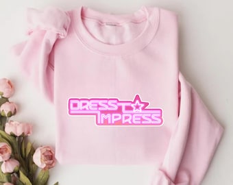 Dress to Impress Roblox Crewneck Sweatshirt: DTI Game Gift