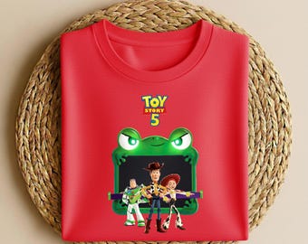 Toy Story 5 Shirt, Disney Pixar Toy Story 5 Shirt, Lilypad Toy Story Shirt, Woody Buzz Lightyear Lilypad Shirt, Disney Movie Characters Tee