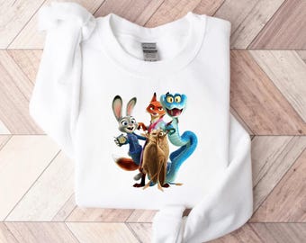 Disney Zootopia 2 Sweatshirt, Zootopia Characters Youth Sweatshirt, Zootopia Sweatshirt, Zootopia Kids Shirt, Zootropolis 2 Sweatshirt