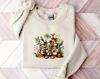 Animal Kingdom Sweatshirt, Mickey and Friends Safari Crewneck, Disney Safari Family Trip Sweater, Magical Kingdom Adventure Pullover