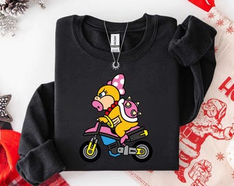 Wendy Sweatshirt, Super Mario Sweatshirt, Nintendo Mario Bros Holiday Gift, Mario Christmas Hoodie, Gamer Gift