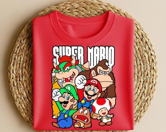 Super Mario Shirt, Super Mario Matching Shirt, Mario and Friends Shirts, Super Mario Fan Shirt, Family Vacation Shirt
