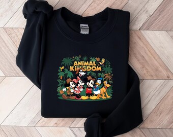 Animal Kingdom Sweatshirt, Mickey and Friends Safari Crewneck, Disney Safari Family Trip Sweater, Magical Kingdom Adventure Pullover