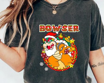 Bowser Christmas Shirt: Super Mario Holiday Family Tee