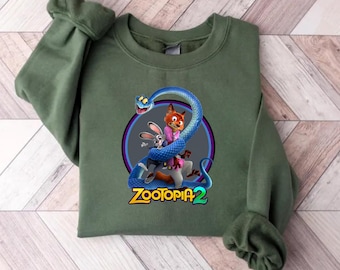 Disney Zootopia 2 Sweatshirt, Zootopia Characters Youth Sweatshirt, Zootopia Sweatshirt, Zootopia Kids Shirt, Zootropolis 2 Sweatshirt