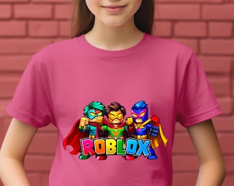 Roblox Super Hero Shirt, Roblox Boy Shirt, Roblox Girl Shirt, Video Game Shirt, Streamer Shirt, Roblox Shirt For Kids, Roblox Lover Shirt