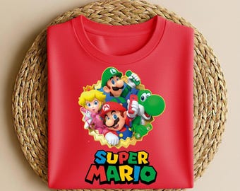 Super Mario Shirt, Super Mario Matching Shirt, Mario and Friends Shirts, Super Mario Fan Shirt, Family Vacation Shirt