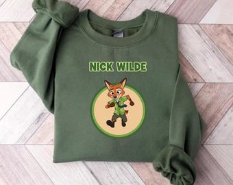 Nick Wilde Sweatshirt, Disney Zootopia 2 Sweatshirt, Judy Hopps Nick Wilde Gary Finnick Bellwether Tee, Disneyland Family Trip Shirt