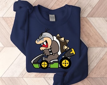 Morton Sweatshirt, Super Mario Sweatshirt, Nintendo Mario Bros Holiday Gift, Mario Christmas Hoodie, Gamer Gift
