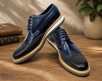 Elegante handgemaakte oxfordschoenen – formele herenschoenen in vintagestijl