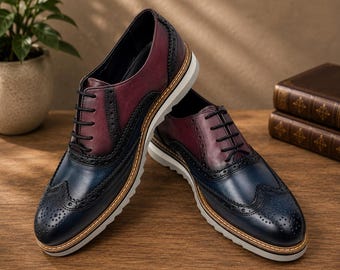 Elegante handgemaakte oxfordschoenen – formele herenschoenen in vintagestijl
