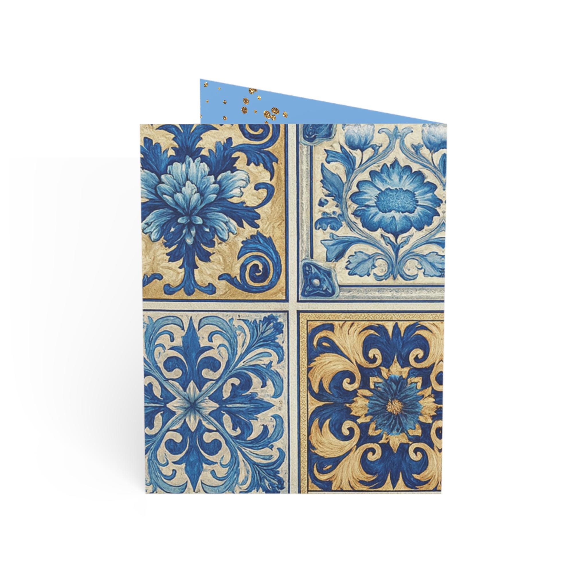 Blessed Mother Mary Devotional Cards | Azula Tile Pattern, Catholic ...