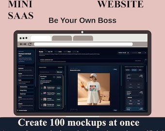 AI SaaS Source Code Website Platform, Etsy Competitor Research, Mockup Studio (Digital Download)