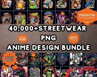 Paquete de más de 40 000 diseños PNG de ropa urbana