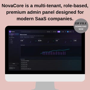 React Admin Dashboard Template, SaaS UI Kit, Developer Admin Panel ZIP (Digital Download)