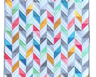 Herringbone Quilt Digital PDF Pattern