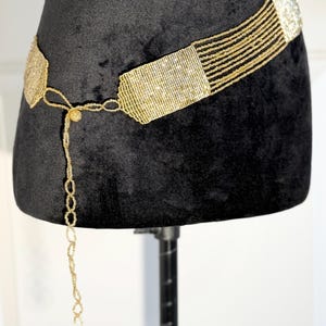 Beaded Gold Belt - Etsy display picture 1