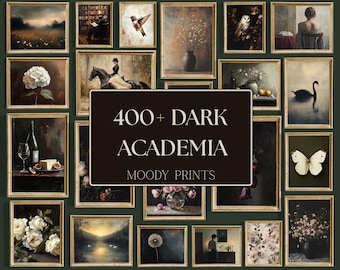 400+ Vintage Moody Gallery Wall Set, Dark Academia Décor, Moody French Country Prints, Antique Gallery Wall Prints