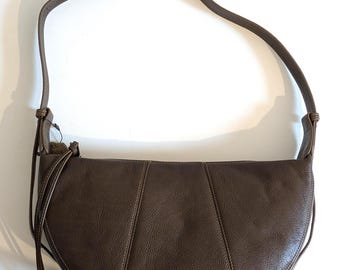 Chic Crescent Hobo Leather Bag – Leather Shoulder Purse