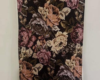 Camino de mesa floral Dream Home Boutique 100 % algodón, 16 x 80, color cacao y rosa, nuevo en embalaje original