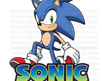 Sonic the Hedgehog PNG 300 DPI | Sonic SVG for Shirts, Hoodies & Mugs Sonic Clipart for Shirts | Transparent Digital Download