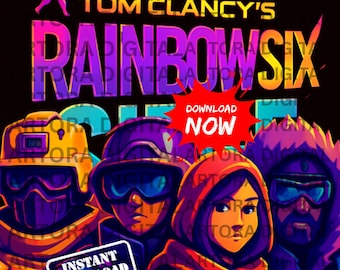 Rainbow Six Siege | Clipart Download | R6 Digital Download | Sublimation transfers ready to press | High Resolution 300DPI