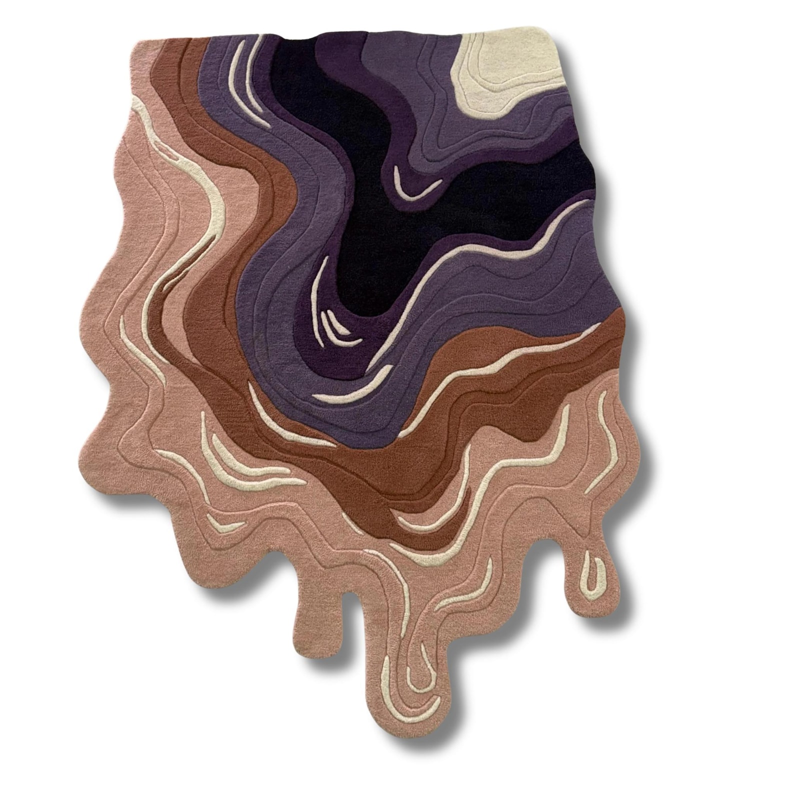 Purple Marble Melt Hand Tufted Rug – Abstract Drip Shape Area Rug - Etsy UK