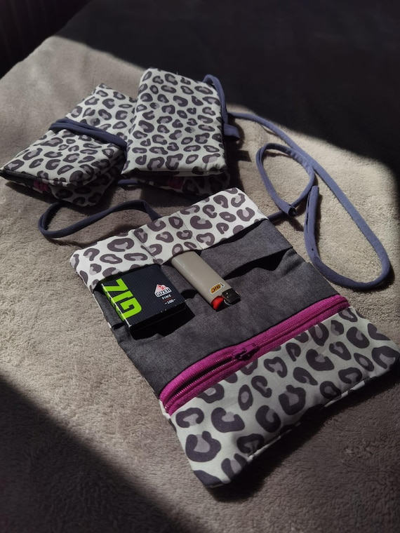 Handmade Tobacco Pouch | Tobacco Rolling Pouch | Fabric Bag | Gift Idea for  Smokers | Sustainable Handmade Gift