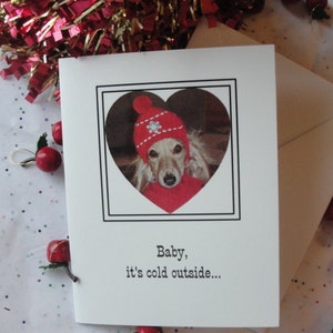 Christmas Notecard titled &quot;Baby It&#39;s Cold Outside&quot;
