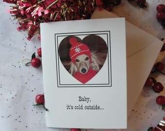 Christmas Notecard titled "Baby It's Cold Outside"