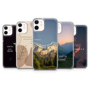 Kristet telefonskal med bibelvers och skrift för iPhone 17, 16, 15, 14, 13, 12, Samsung S26, S25, S24, A17, A56, Pixel 10 Pro, 9A, 8A, 7