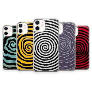 Spiraal telefoonhoesje Abstract Hypnotic Trippy Cover voor iPhone 17, 16, 15, 14, 13, 12, Samsung S26, S25, S24, A17, A56, Pixel 10 Pro, 9A, 8A, 7