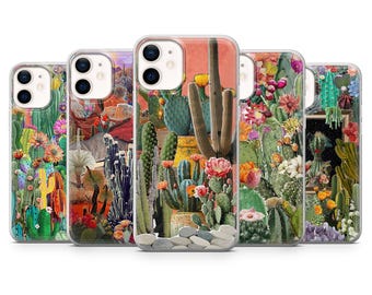 Funda para teléfono con diseño de cactus y planta suculenta del desierto para iPhone 17, 16, 15, 14, 13, 12, Samsung S26, S25, S24, A17, A56, Pixel 10 Pro XL, 9A, 8Pro