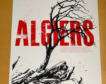 Algiers 2020 tour poster