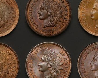 1857 and 1858 USA Copper Nickel One Cent Small Cent Historical