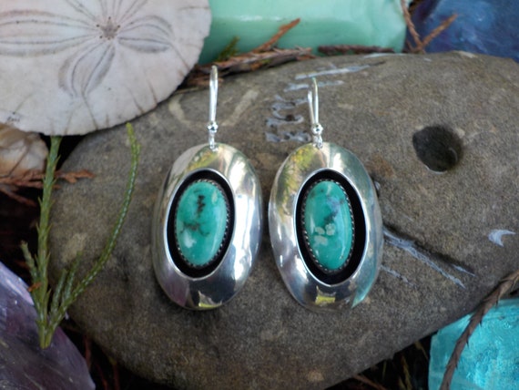 1970's Vintage Navajo Gene and Martha Jackson Ear… - image 1