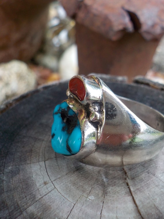 Cute Vintage Navajo Native American Jewelry jewelry 'Tears Of Joy' Turquoise Coral Necklace Cute Vintage Navajo Native American Jewelry jewelry 'Tears Of Joy' Turquoise Coral Necklace