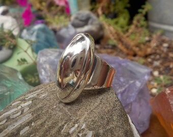 Taxco Solid Sterling Silver 925 Double Heart Wrap Band Ring 1 3//4/"