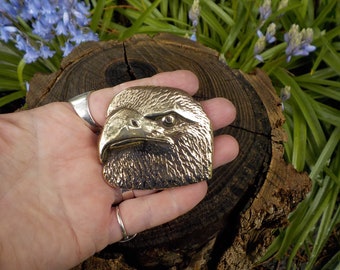 1978-79 Brass Bald Eagle Belt Buckle BTS Eagle Head Solid Brass Belt Buckle Biker Belt Buckle Hippie Belt Buckle BTS Brass Buckle