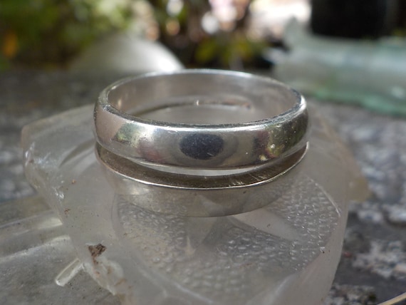 Size 10 Vintage Taxco Mexico Fine Sterling 925 Signed Wide Thick 
