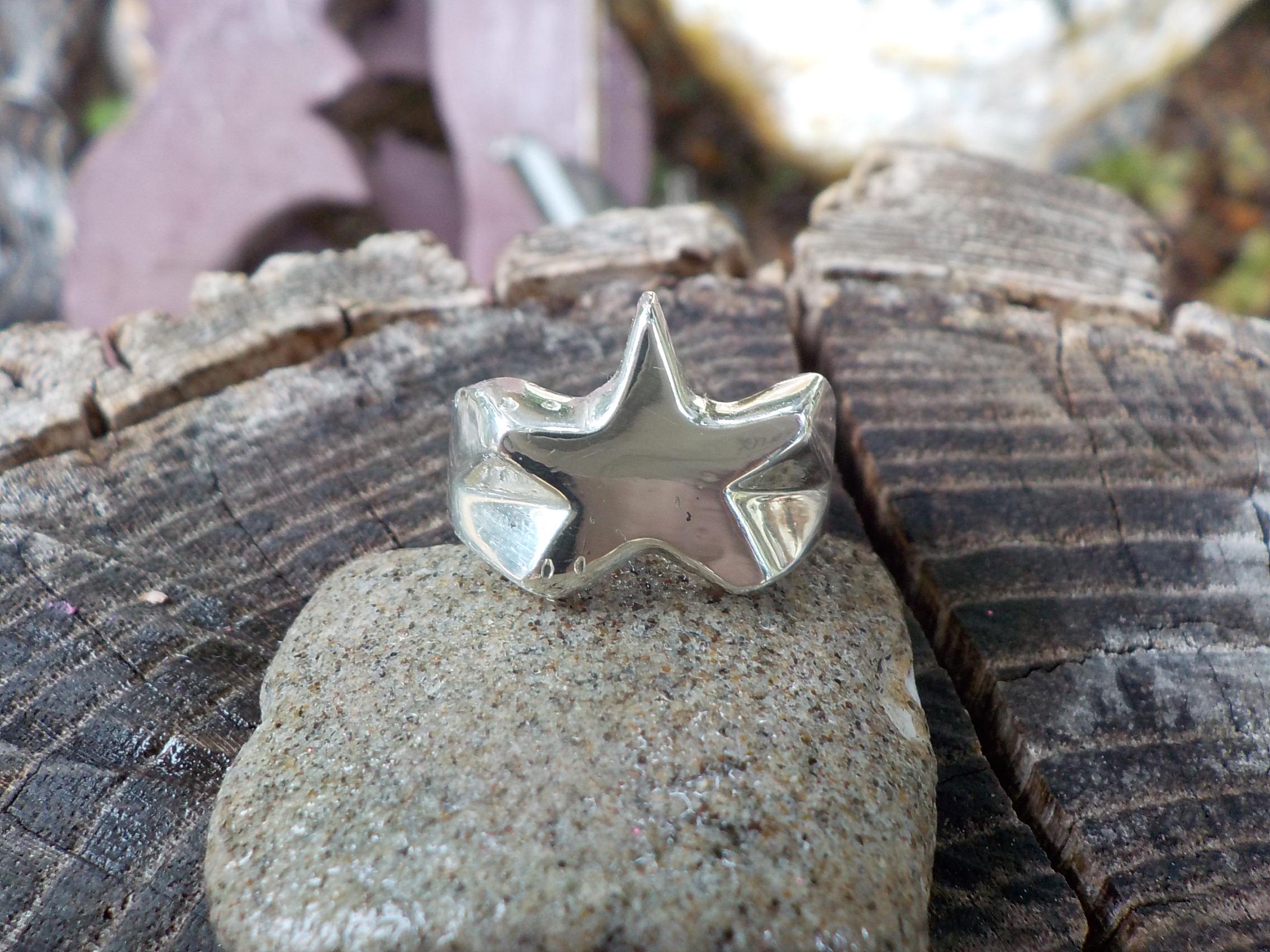 5 Point Star Ring Etsy