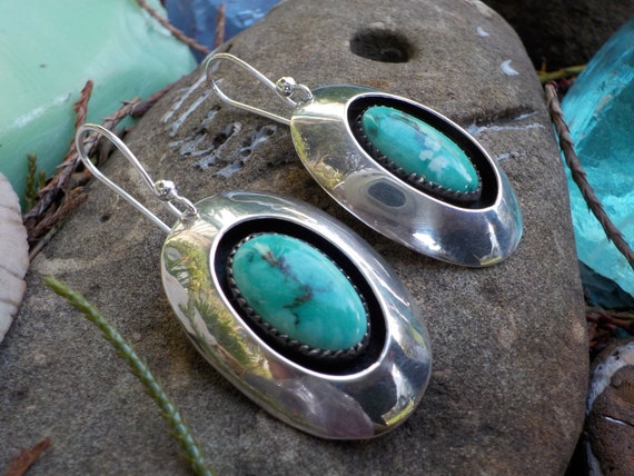 1970's Vintage Navajo Gene and Martha Jackson Ear… - image 2