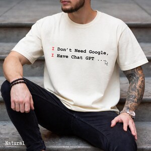 Lustiges ChatGPT Shirt, AI Humor Shirt, Tech Witz T-Shirt, Programmierer Geschenk, Geek Nerd T-Shirt, Viral Trend Shirt, Vatertags Shirt, Geschenk für Papa