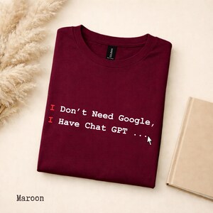 Lustiges ChatGPT Shirt, AI Humor Shirt, Tech Witz T-Shirt, Programmierer Geschenk, Geek Nerd T-Shirt, Viral Trend Shirt, Vatertags Shirt, Geschenk für Papa