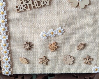 Handmade 8 x 8 Inch Birthday Card.